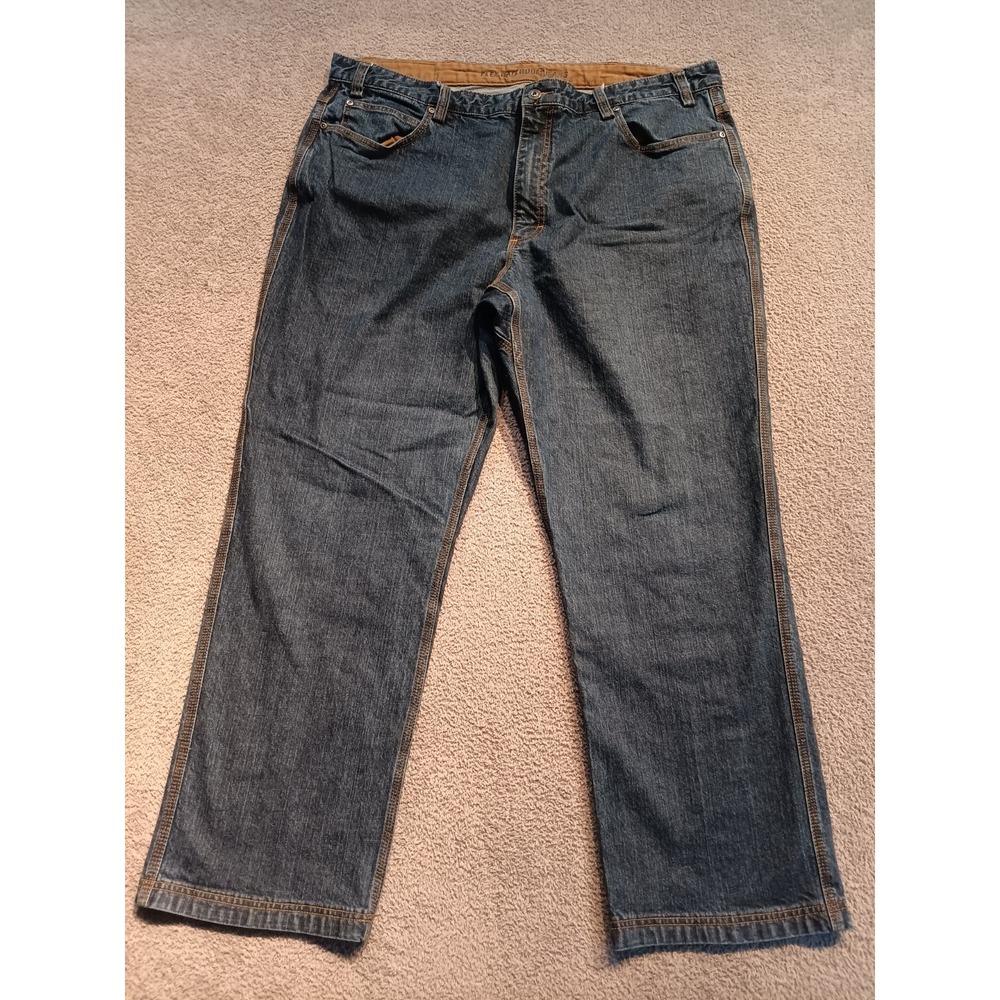 Duluth Trading Co Flex Ballroom Jeans Men's 40x32 Relaxed Fit Work Denim Blue